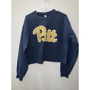 University of Pittsburgh Panthers crewneck sweatshirt size M Crop Top